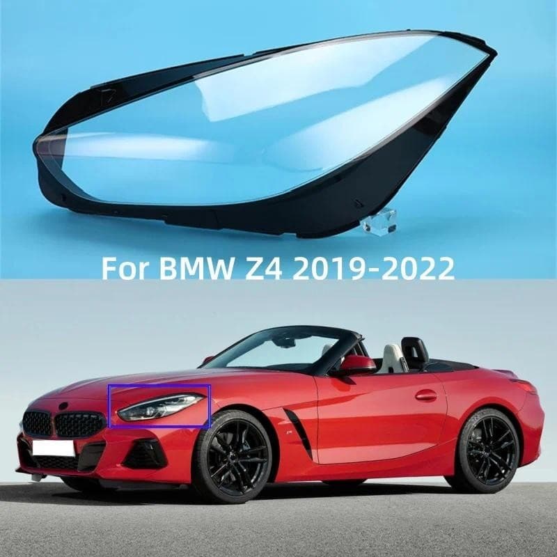 Para BMW Z4 2019 2020 2021 2022 Farol Transparente Escudo Capa Abajur Lente Lâmpada Habitação Plexiglass