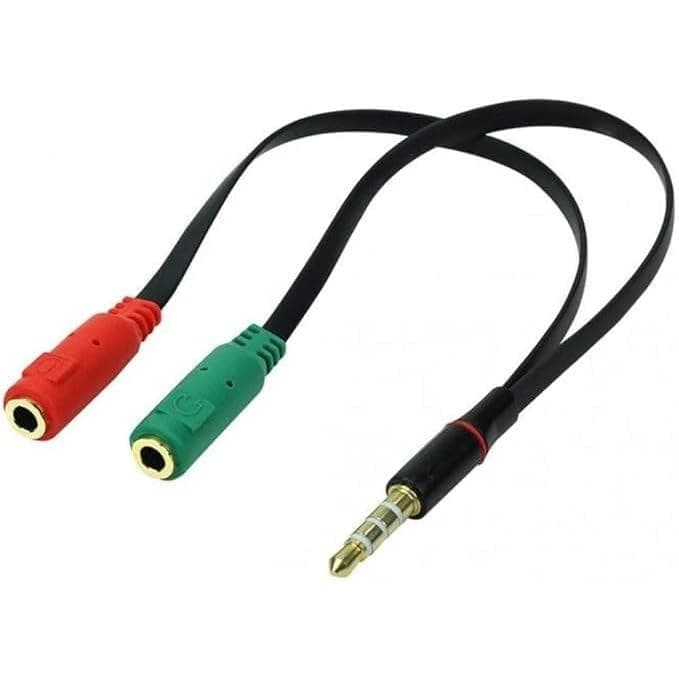 ADAPTADOR CONECTOR P2 PARA USAR HEADSET EM CELULAR TABLET OU NOTEBOOK 2 J2 MICROFONE E FONE