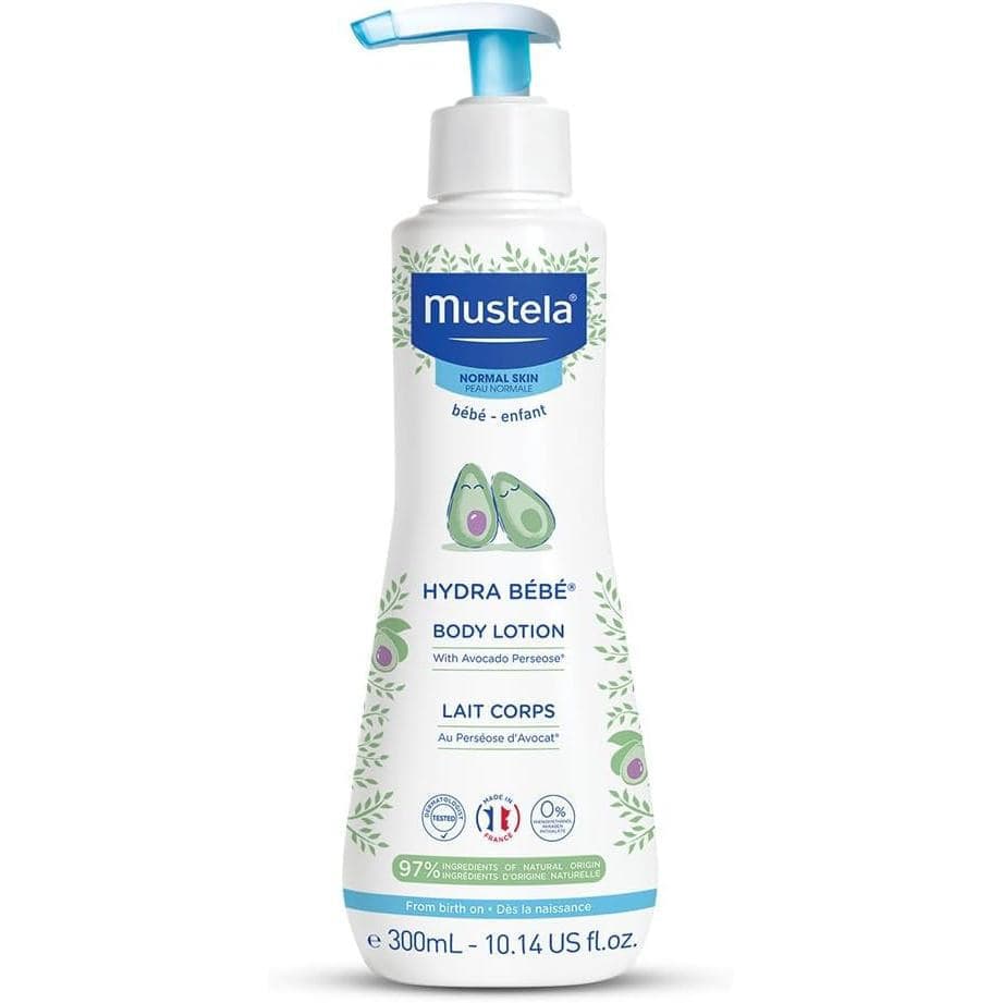 Loção Corporal Mustela-HydraBébé – Loção hidratante de longa duração, adequada para bebês e crianças, suave e não oleosa