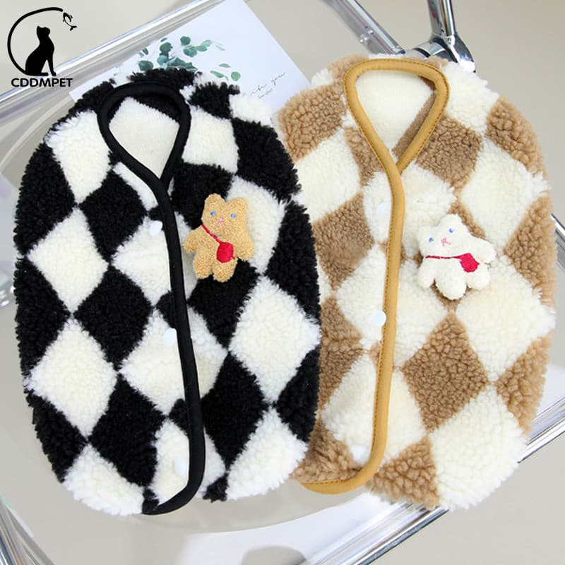 Colete De Lã Para Cachorro Roupas Cães Pequenos Gatos Chihuahua Casaco De Inverno Poodle Yorkie