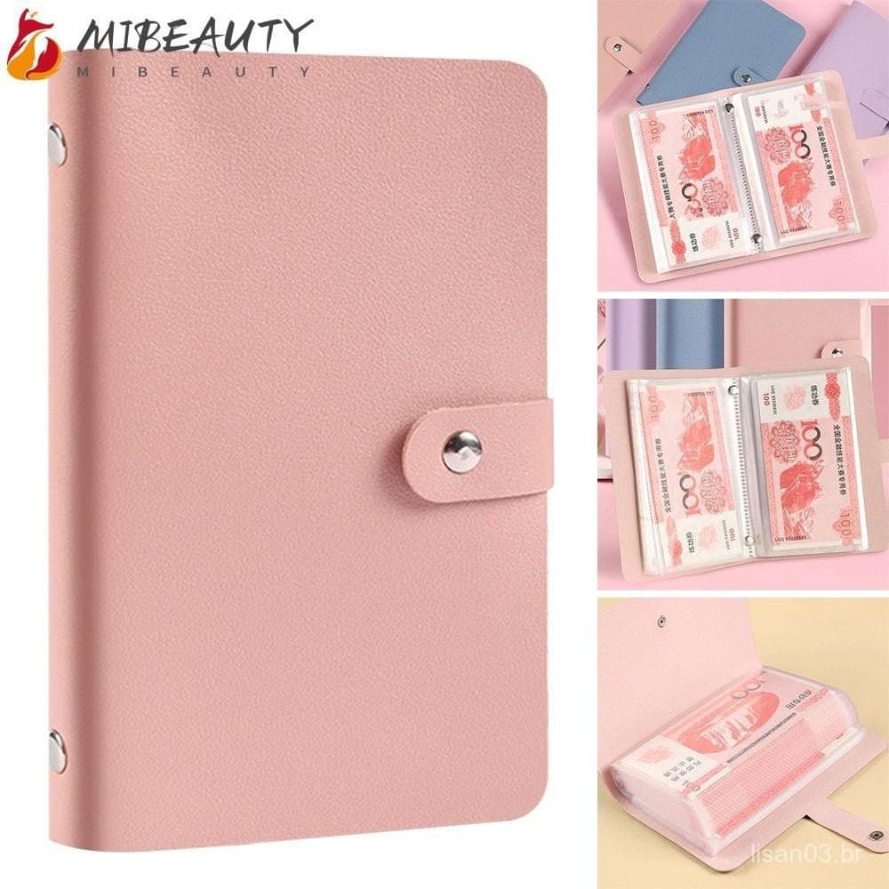 MIBEAUTY Mini Desafio De Poupança De Fichário , Economize Dinheiro Grande Capacidade 100 Envelopes Challeng Para Economi