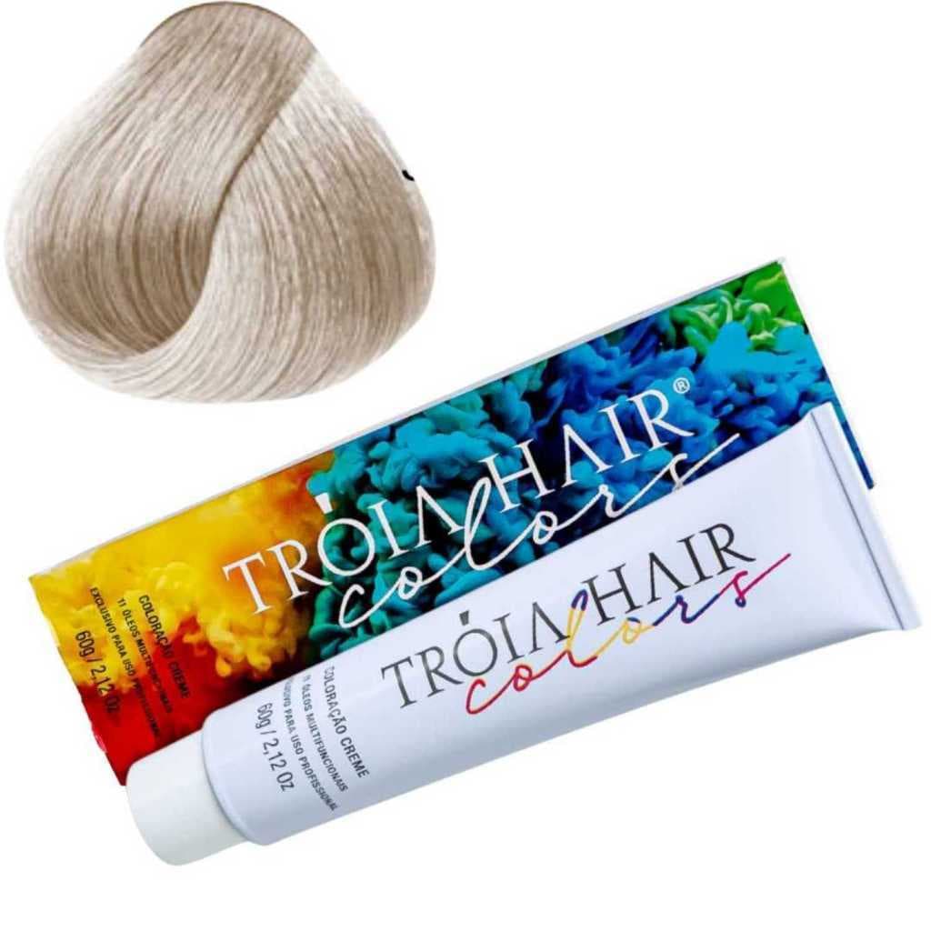 Coloração em Creme Permanente Super Clareador Pérola Supremo #12.89 - Troia Hair colors 60g
