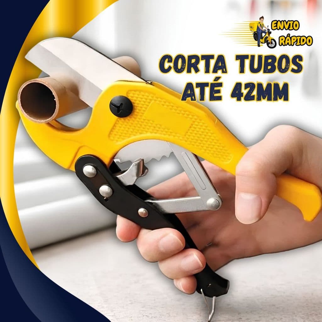 Cortador de Tubos Até 42mm Alicate para Cortar Tubo PVC, PPR, PE e Mangueira Profissional