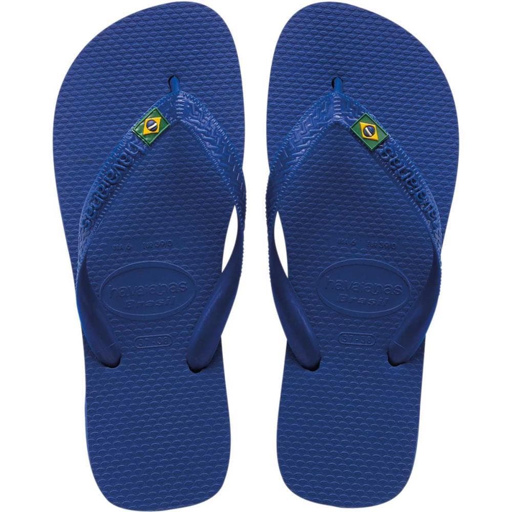 Chinelo Havaianas Unissex Brasil 37/8 Azul Naval PAR