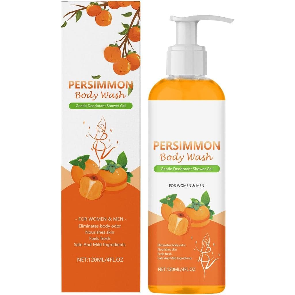 Simple Wash Gel, Persimmon Soap for Odour, Persimmon Shower Gel, Body Odour Soap, Persimmon Extract Oil, Natural Shower