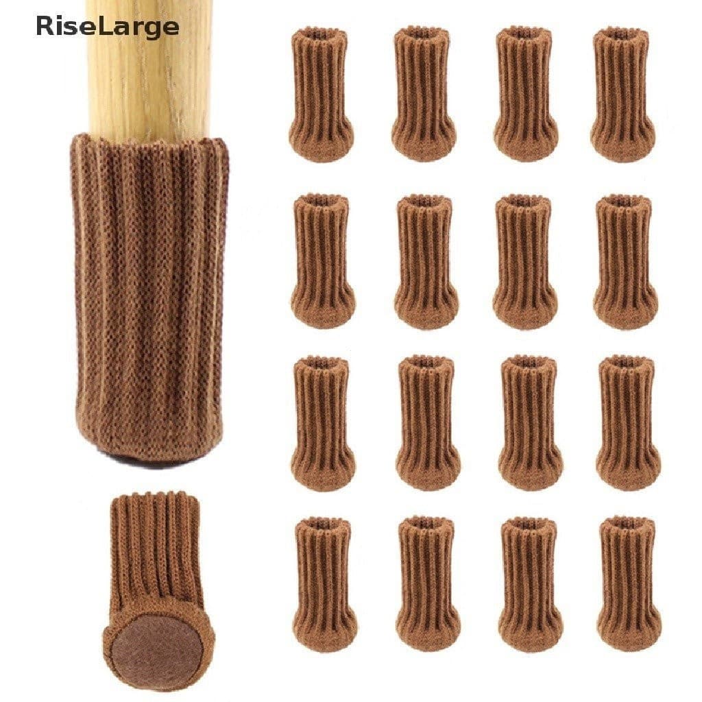 RiseLarge 24pcs Malha Cadeira Leg Meias Móveis Mesa Pés Leg Floor Protectors Covers MVOJ