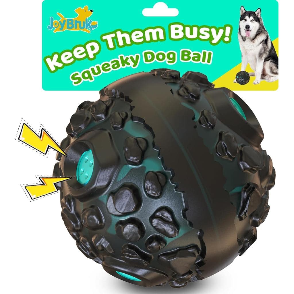Bola para Cães com Mordida Agressiva - Brinquedo Interativo para Cães, Bolas Divertidas com Som Chiante para Manter os C
