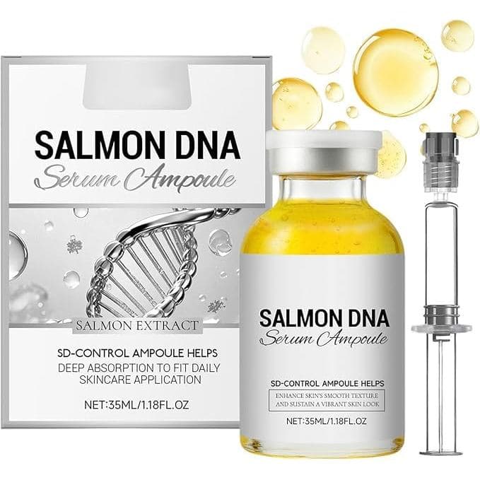 Essência de DNA de Salmão: Antienvelhecimento, hidratante, reparadora, iluminadora e firmadora da pele.   Adequado para