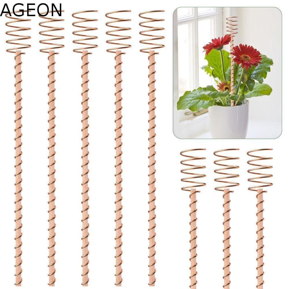 Antenas De Bobina De Cobre Para Jardinagem AGEON , Estacas De Plantas De Eletrocultura Fio , Haste De Fixação De Bonsai
