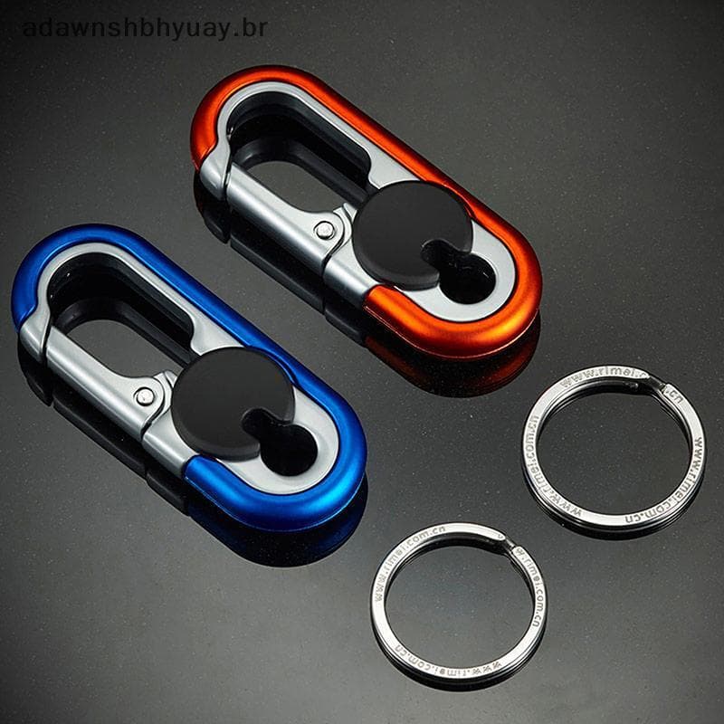 Adawnshbyuay Chaveiro De Carro Criativo Porta-Chaves Masculino Moda Acampamento Escalada Metal Estilo Acessórios De Auto