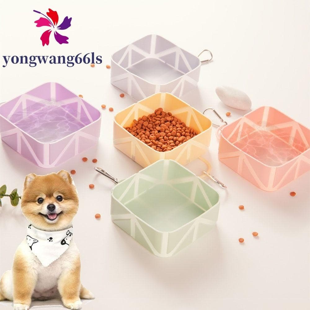 YONGWANG Tigela Dobrável Para Animais De Estimação , Alimentador Portátil Antiderrapante Cães De Qualidade Alimentar , R