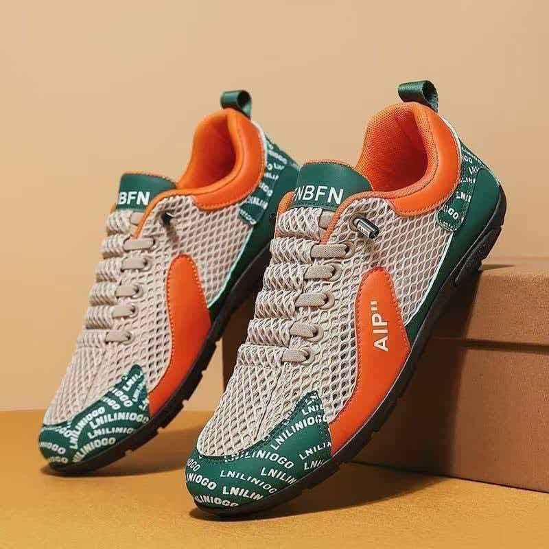 Sapatos Masculinos Respirável Verão Fino Moda Casuais Ocos Esportivos Na