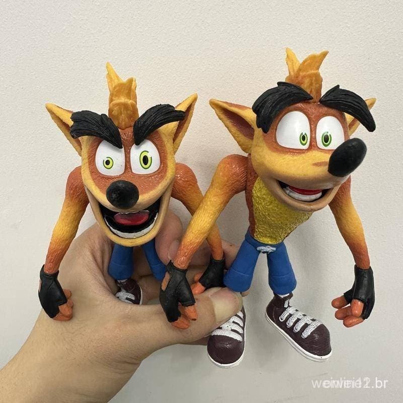 Crash Bandicoot Ação PVC Figura Colecionável Modelo De Brinquedo boneco