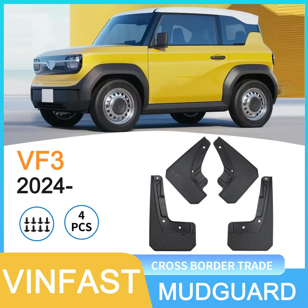 2024 VinFast VF3 Mud Flaps Protetores Contra Respingos De Roda Duráveis Espessados