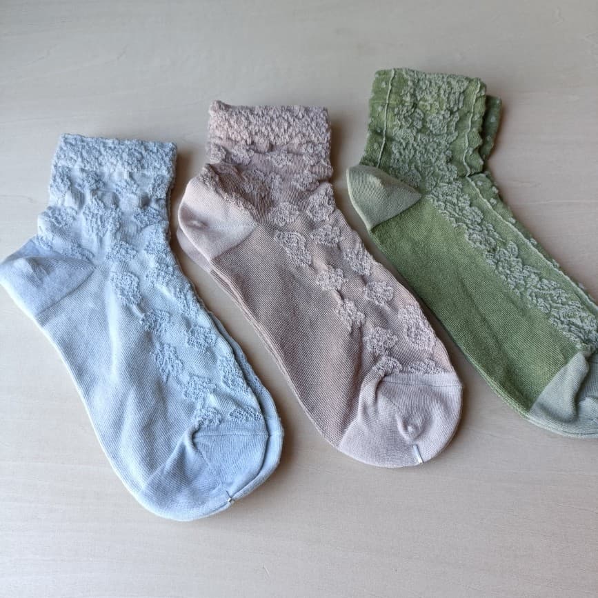 Exportação de comércio exterior japonês algodão Retro meias femininas em relevo meias absorventes de suor respirável cin