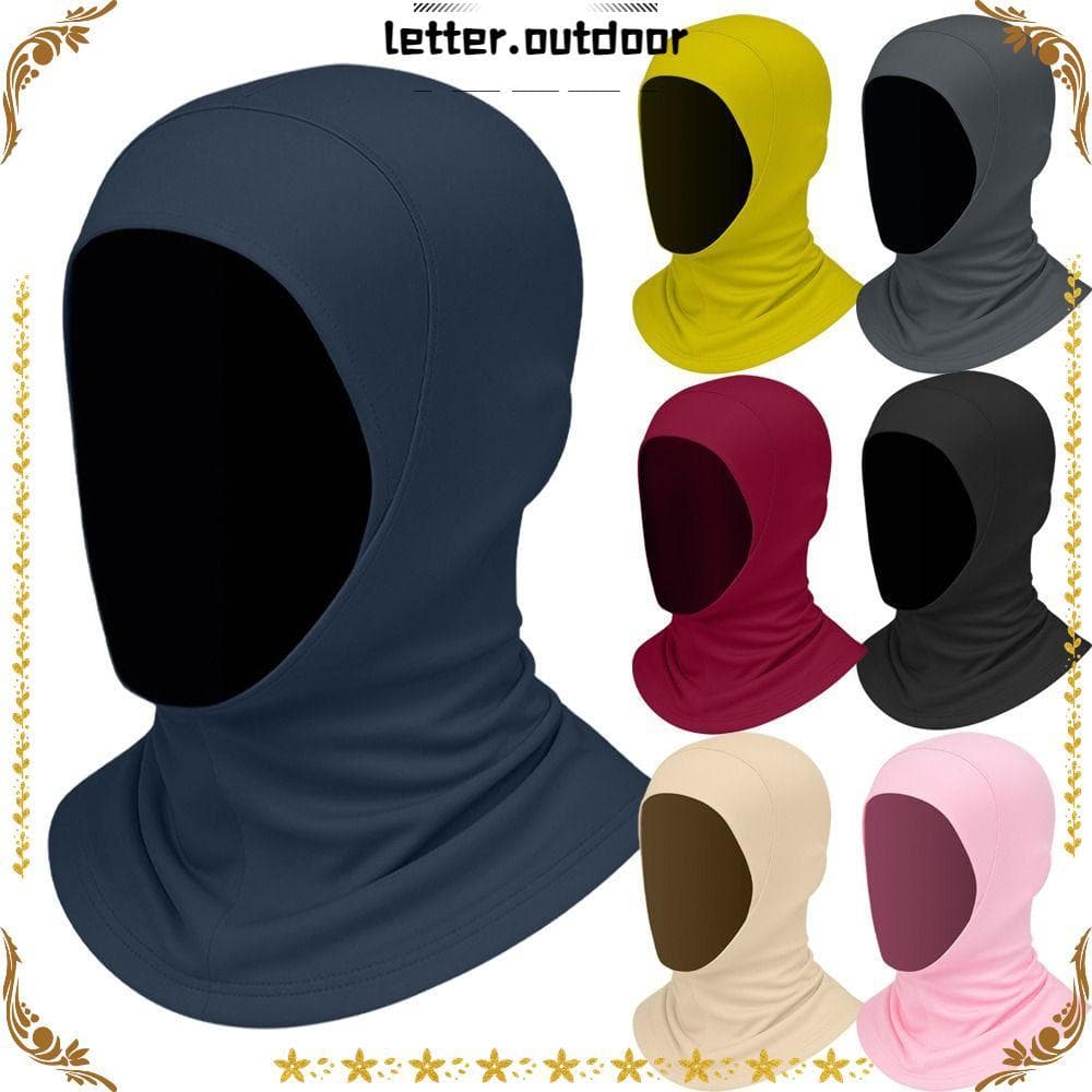 LO Lenço Hijab Feminino , Proteção Solar De Seda Gelada Instantâneo Leve Para Pescoço , Pronto Usar