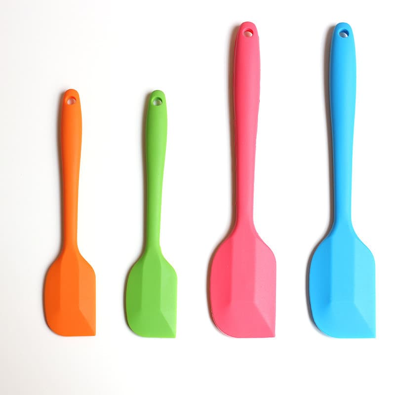 Ferramentas de cozimento de cozinha espátula de Silicone integrada resistente a altas temperaturas grande pequena espátu
