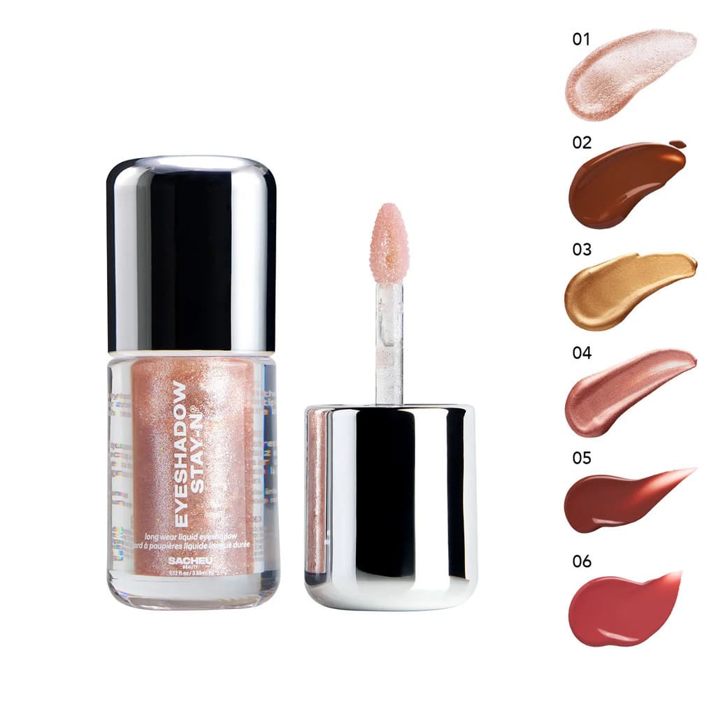 sacheuEyeshadowSTAY-N, sombra construível e de longa duração, sombra líquida à prova de vincos, paleta de sombras barata