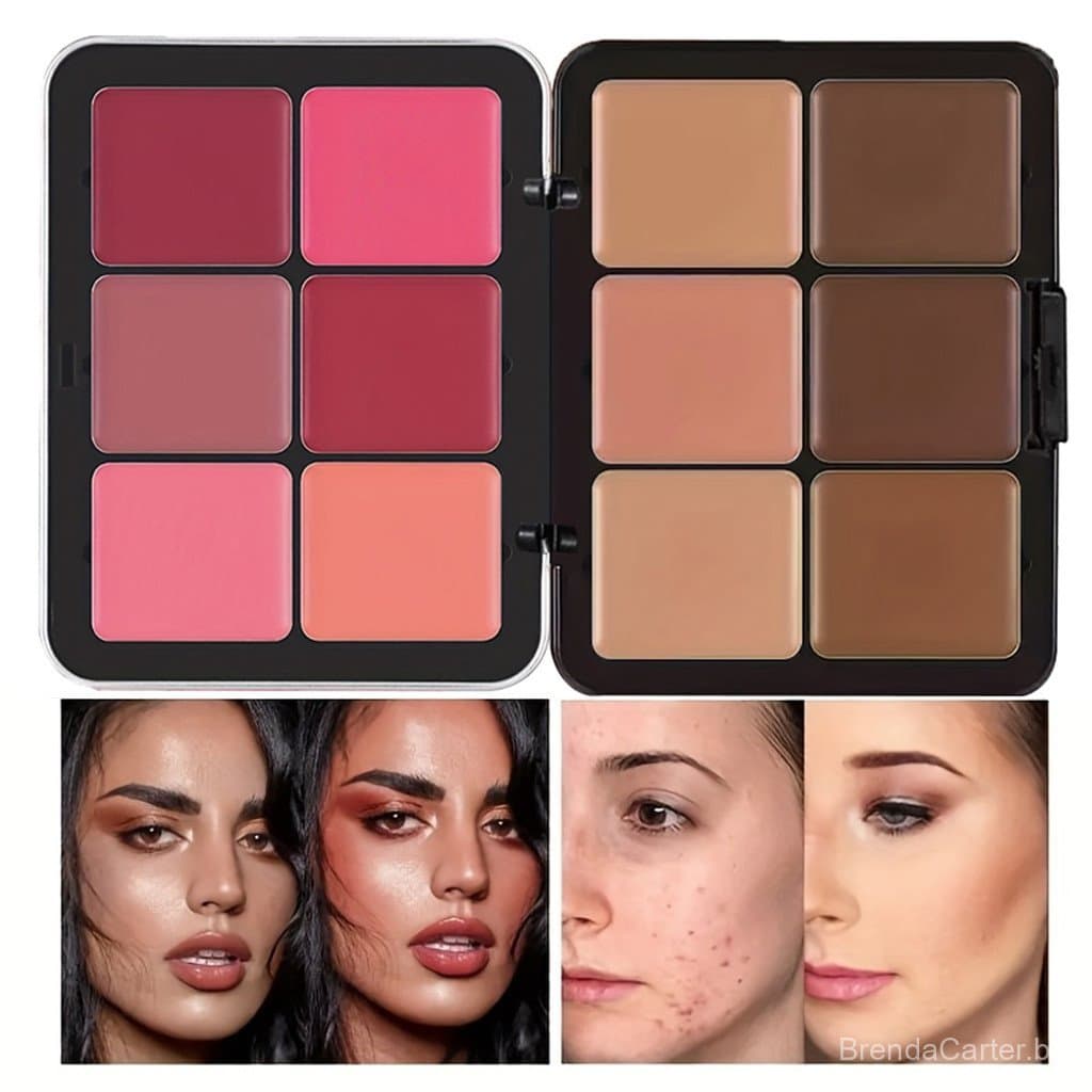 12 cores corretivo escuro Blush paleta corretivo capa manchas modificar contorno