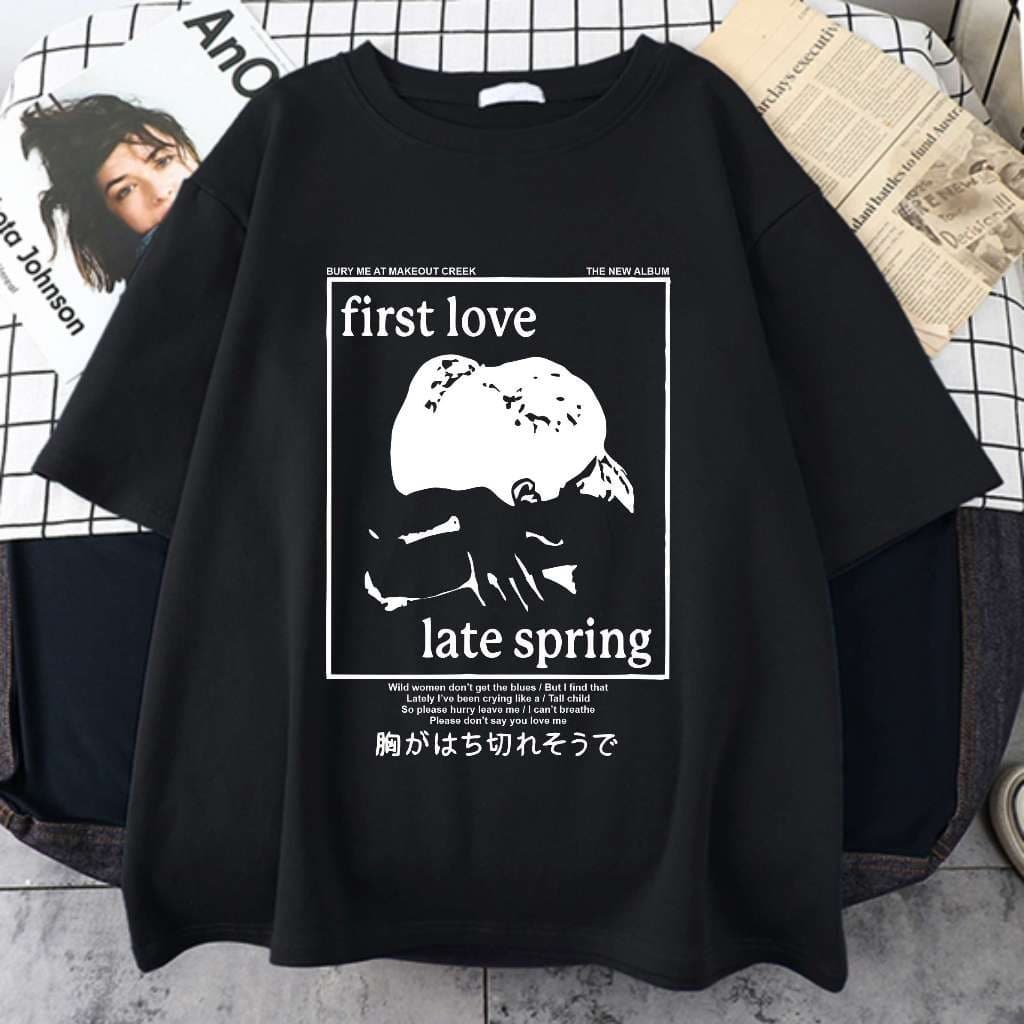 Camiseta Feminina Mitski First Love Late Spring Music Singer Indie Unissex ENVIO IMEDIATO Moda Maligu