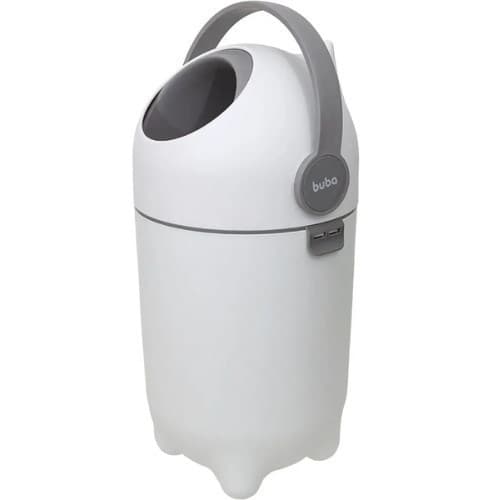 Lixeira Buba Anti Odor Inteligente 10L Capsula Giratória Descarte Fralda Bebê Bebe Lixeirinha