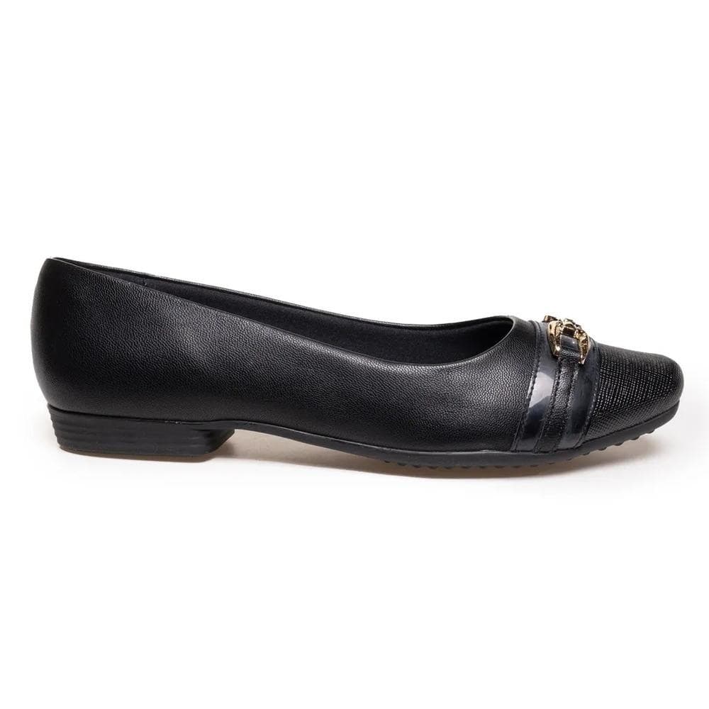 Sapatilha Piccadilly Bico Fino Fivela Feminina