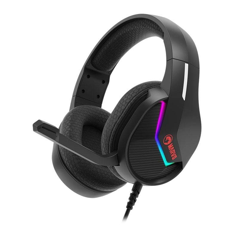 Headset Gamer Marvo H8618, RGB, Drivers 50mm, Preto, H8618-BK