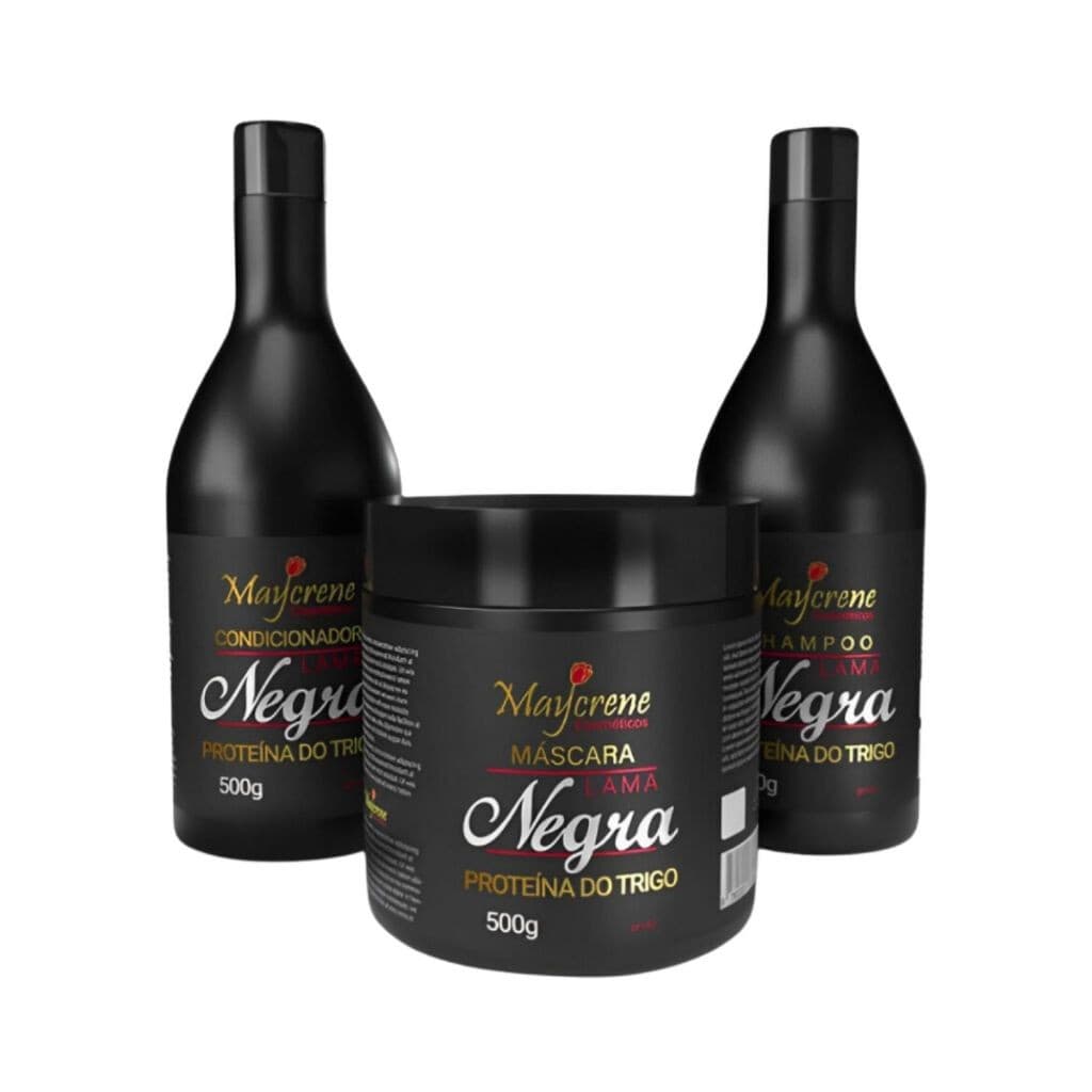 Kit Matizador Shampoo Lama Capilar Tons Escuros