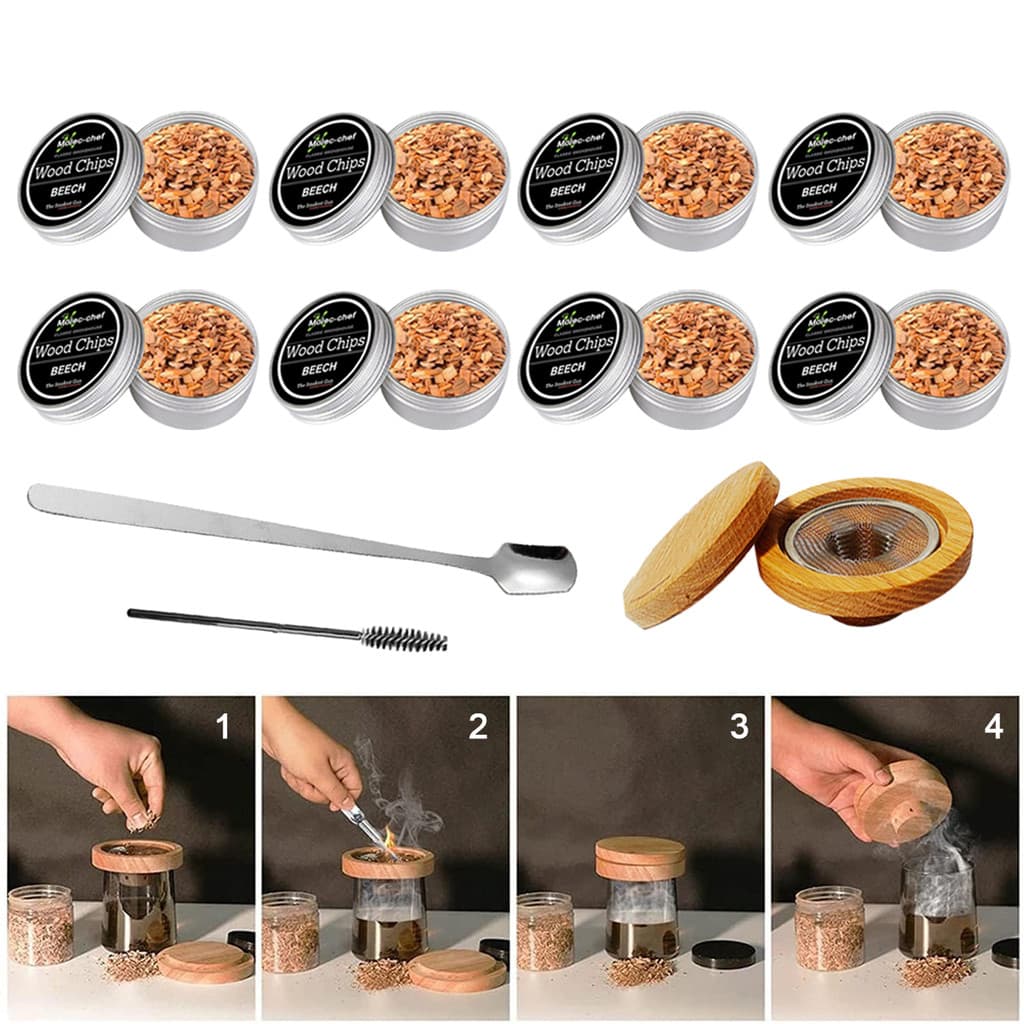 Kit De Coquetel , Uísque , Madeira Defumada , Para Bebidas , Cozinha , Bar , Acessórios , Ferramentas