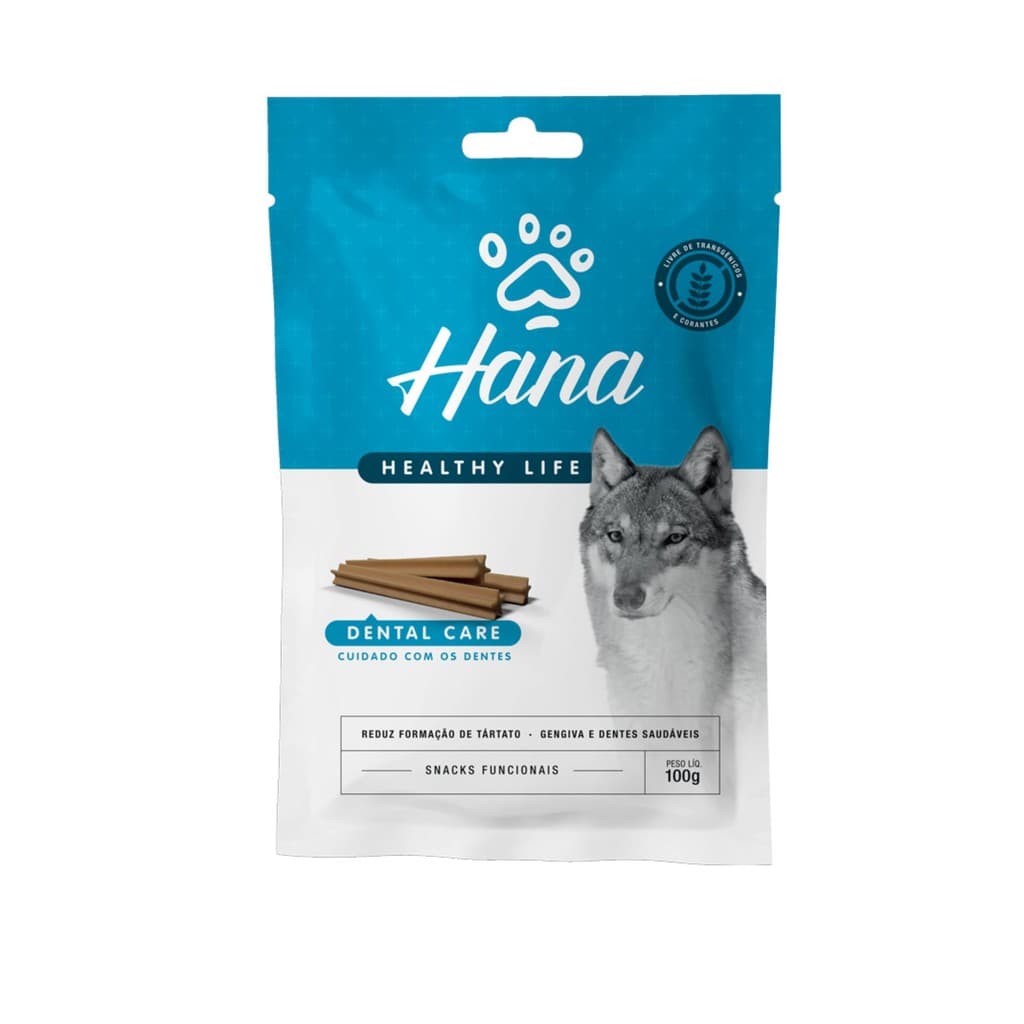 Snack Hana Stick Cuidado com os Dentes para Cães Raças Médias e Grandes - 100g