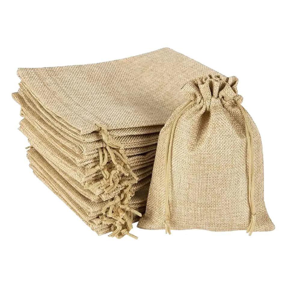Kit 10 Saco Juta Tule 20X30 cm Saquinho  Lembrancinhas Artesanato