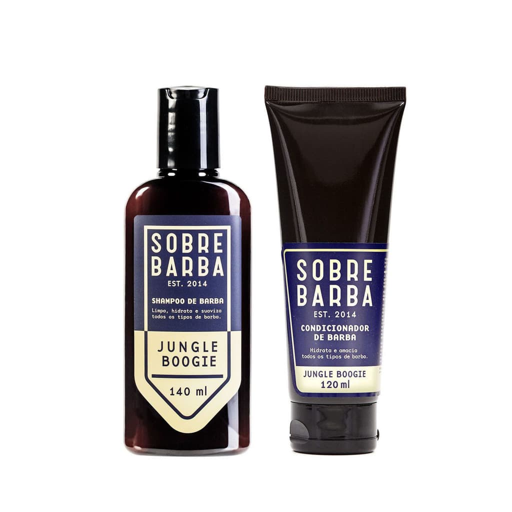 Kit Sobrebarba - Shampoo e Condicionador de Barba - Jungle Boogie