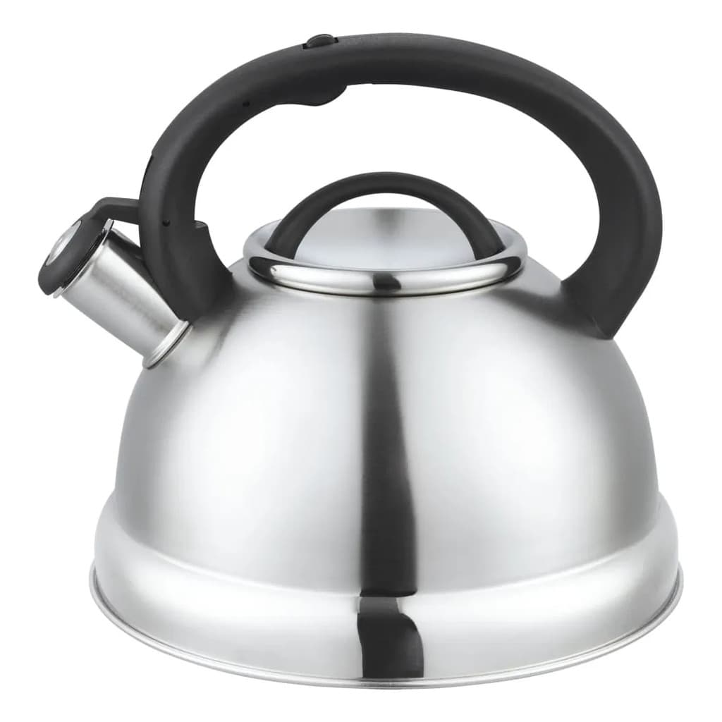 Chaleira Bule Com Apito Inox - 3l Visitas Cafe E Cha Cozinha Casa