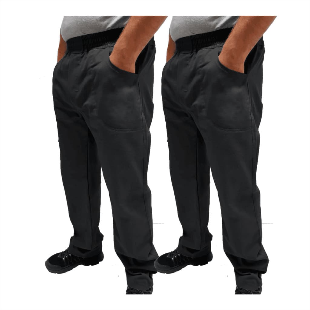 Kit C/ 2 Calça de Uniforme Condomínio Brim Profissional Reforçada