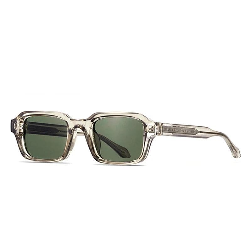 Óculos de Sol Retangulares Retrô para Homens, Óculos de Sol Punk Fashion para Mulheres, UV400, Óculos de Sol com Rebites