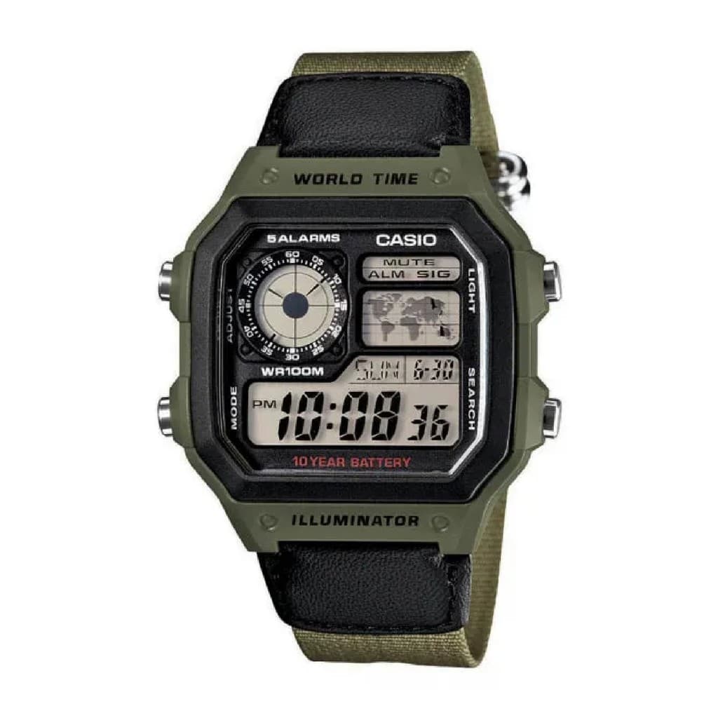 Relógio Casio AE-1200WHB-3BVDF Sport World Map