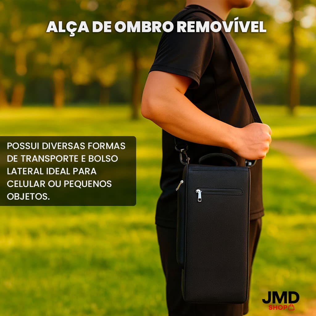 Bolsa Térmica Cooler Portátil em Tecido Oxford Impermeável para Praia, Viagem e Camping
