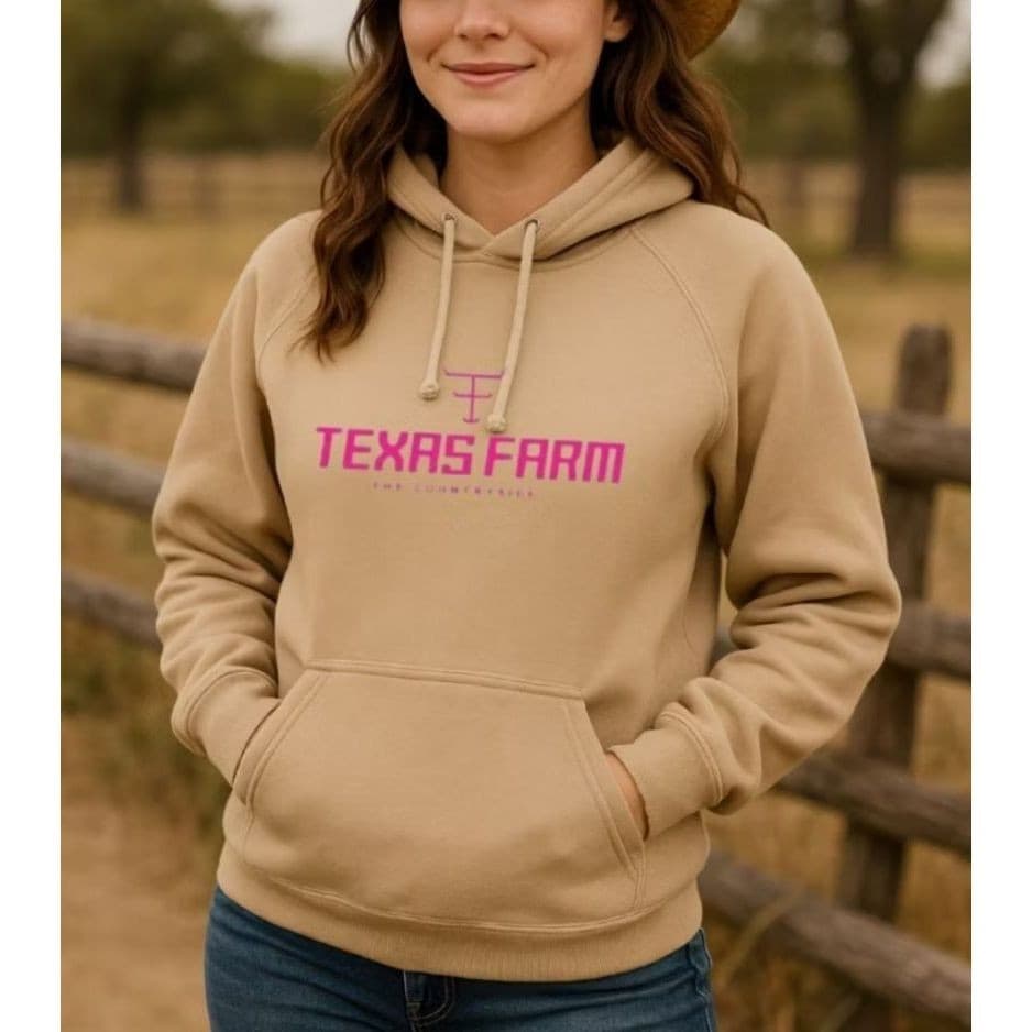 Moletom Feminino Texas Farm Rodeio Country Blusa De Frio Unissex Texas Moda Inverno