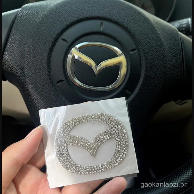 Emblema do volante Mazda 6 Ruiyi, emblema do airbag Mazda 3 Xingcheng, broca especial para modificação do emblema do car