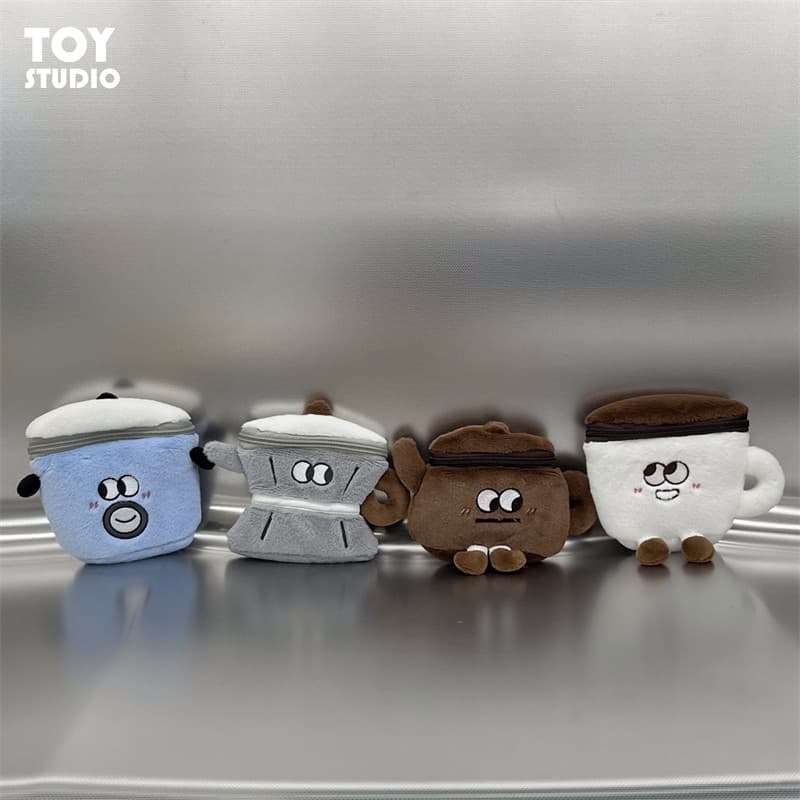 Bonito panela de arroz bule moeda bolsa dos desenhos animados utensílios de mesa de pelúcia pequeno saco estudante engra