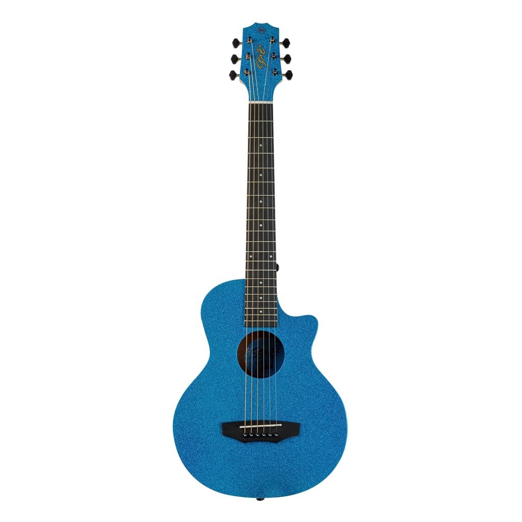 Violão Seizi Fun Panda Aço Acústico Royal Blue Sparkle