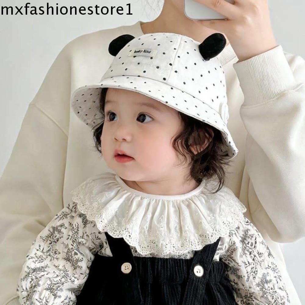 MXFASHIONE Boné Infantil Para Guarda-Sol , Orelha De Desenho Animado , Corda À Prova De Vento , Chapéu De Pescador , Res