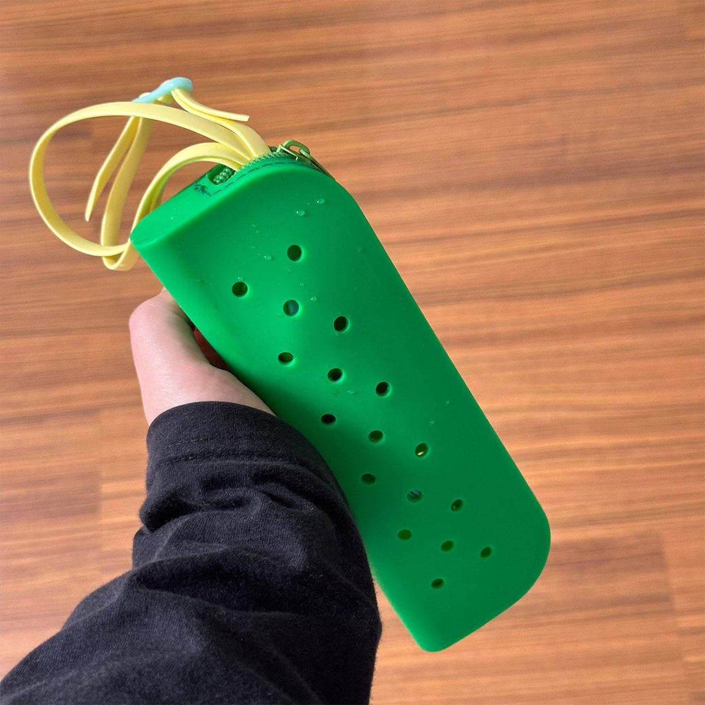 Caixa de armazenamento de óculos de natação caso de óculos de natação lente protetora de Silicone portátil oco respiráve