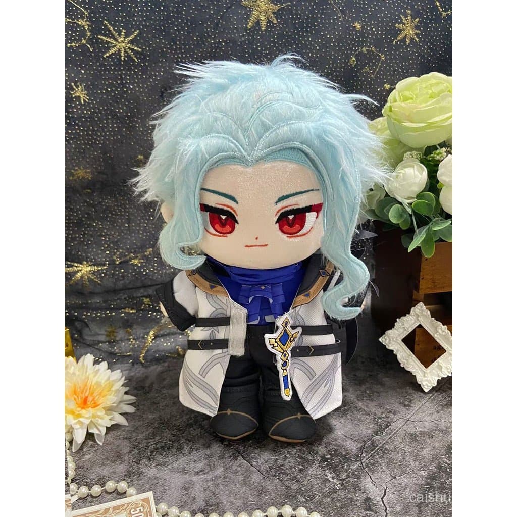 Boneco de Pelúcia Dottore de 20 cm do Genshin Impact com Roupas, Brinquedo de Anime, Presente para Fãs LJV2
