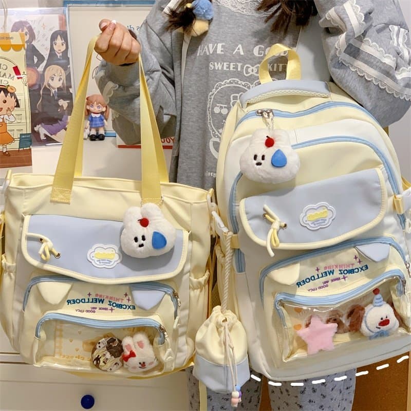 2025 novo estilo estilo coreano dopamina mochila júnior meninas do ensino médio saco de dor de alto valor estudantes do