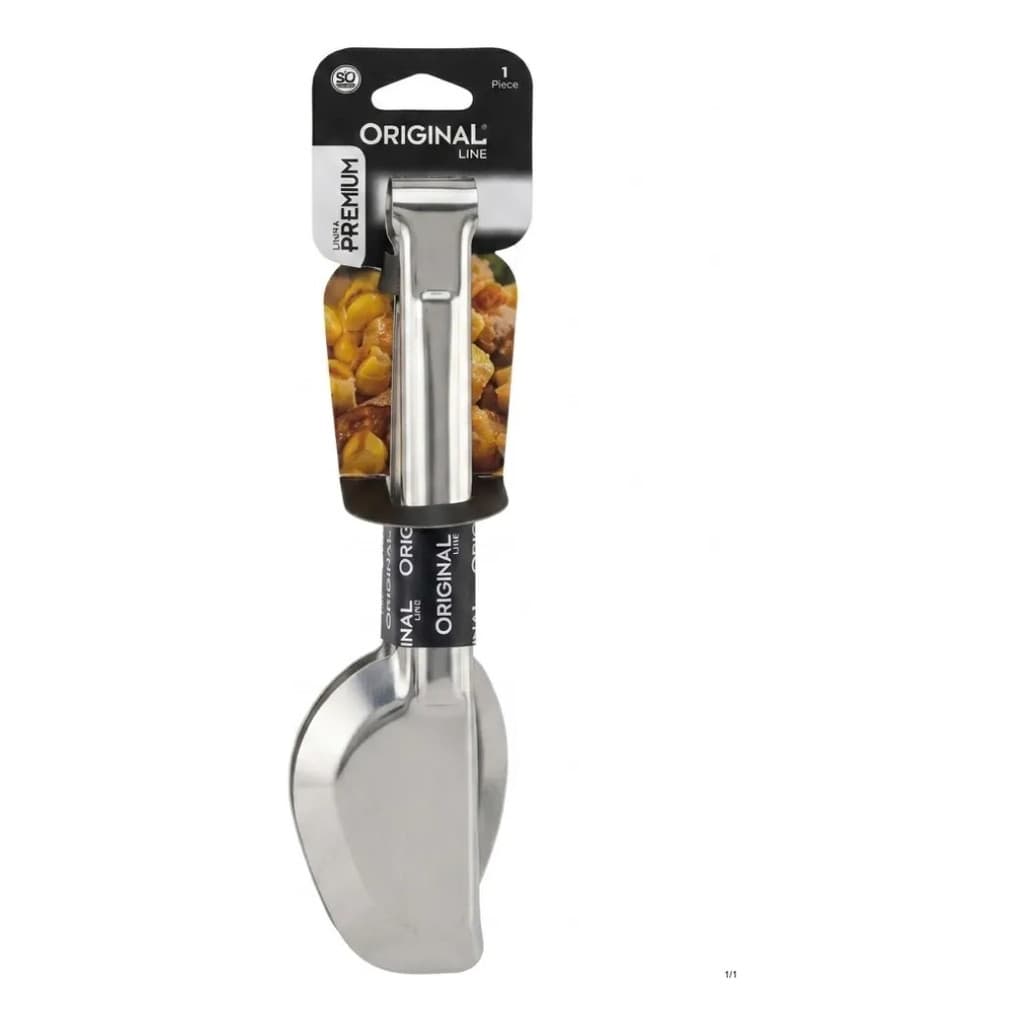 Pegador Universal em Aço Inox 20cm Para Salada Massa Cozinha Churrasco