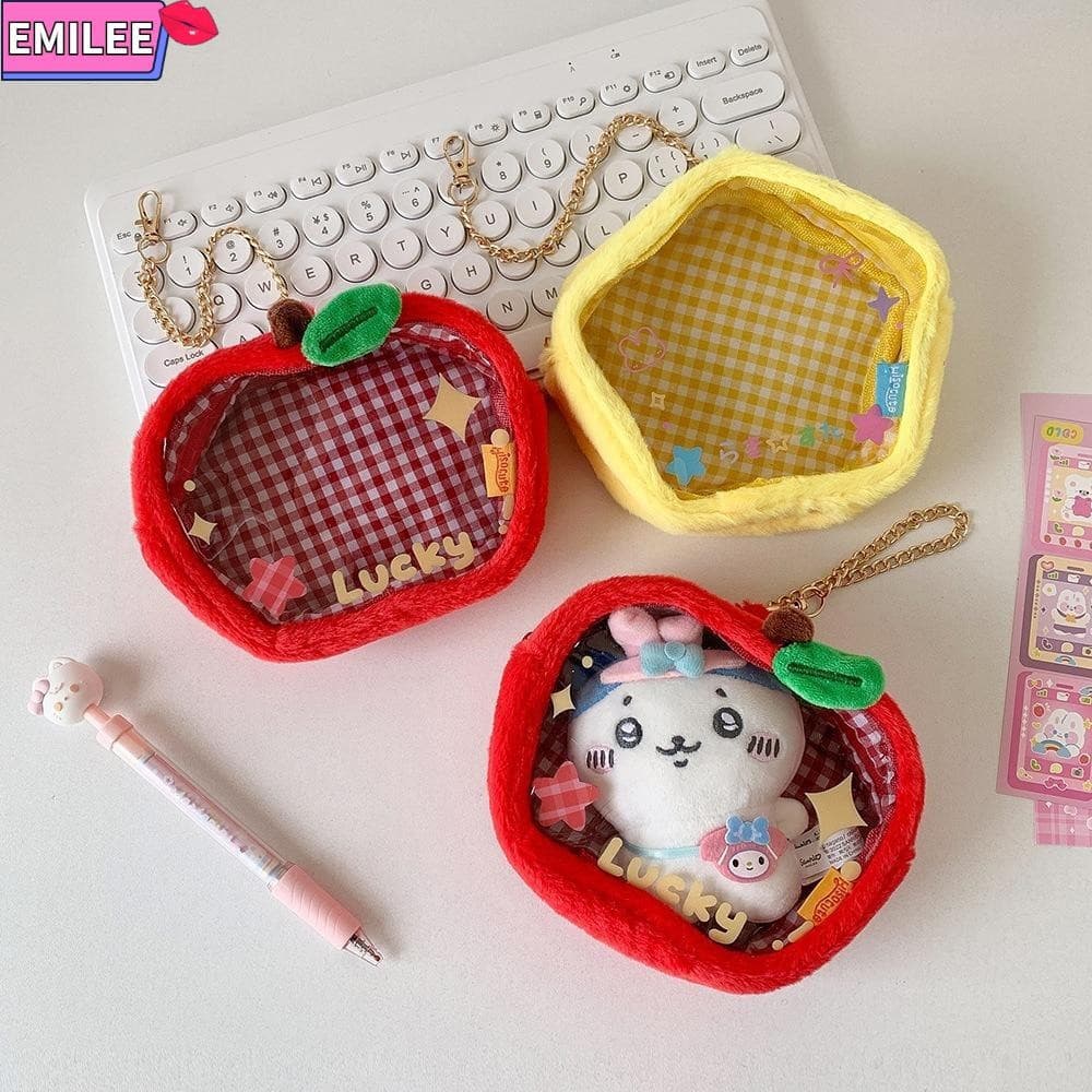 Bolsa De Moedas EMILEE , Pingente De Boneca De Desenho Animado À Prova De Poeira , Exibição Suspensa Multiuso