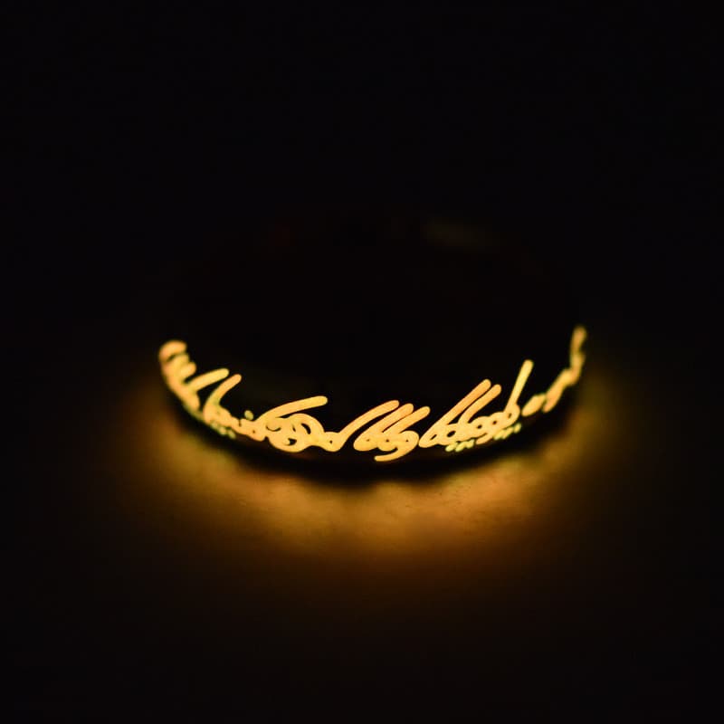 Anel Masculino de Aço Inoxidável Luminoso e Único, Acessório de Joalheria Ousado e Elegante