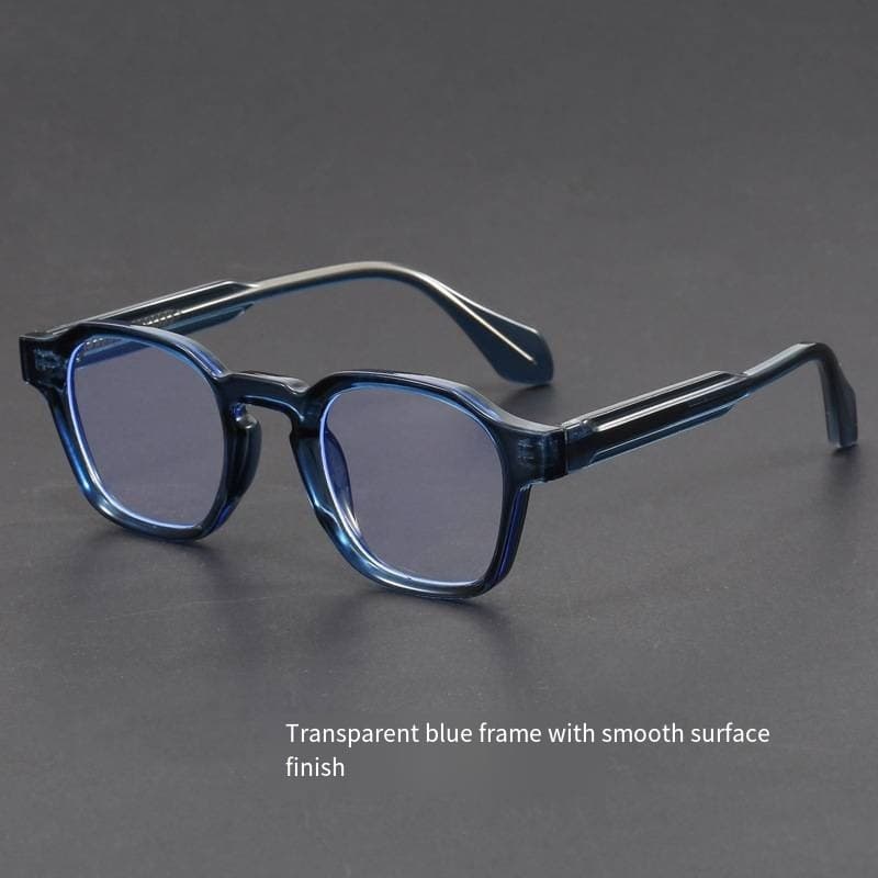 Nova Moda Óculos Quadro Masculino Feminino Ultraleve Polígono Anti Luz Azul Lente Transparente Óptica Simples