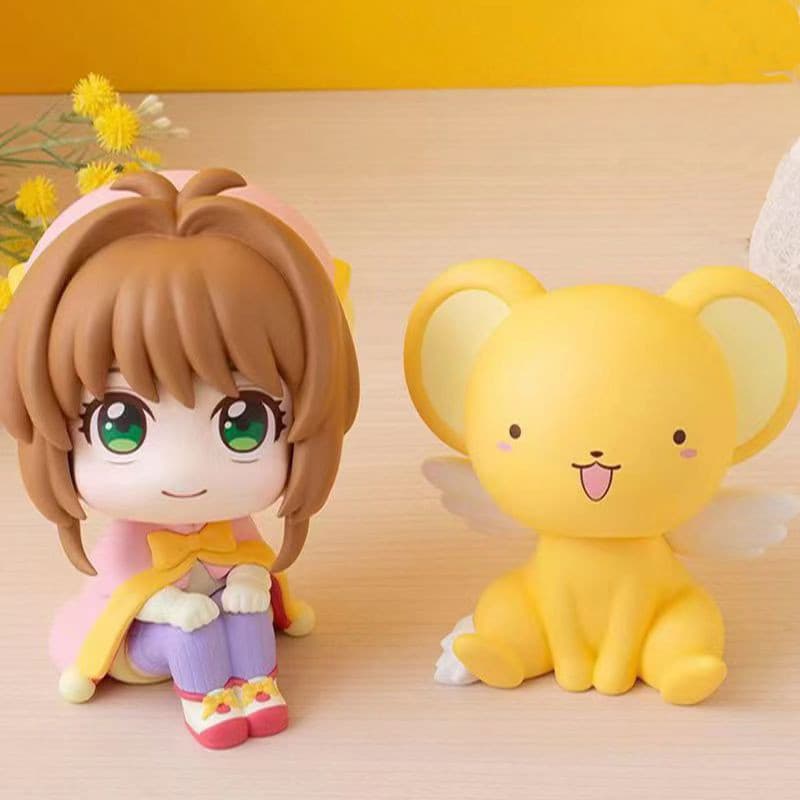 Cardcaptor Sakura Boneca Anime Figura Cerberus Q Versão PVC Modelo Ornamento Colecionável Aniversário Feriado Brinquedos
